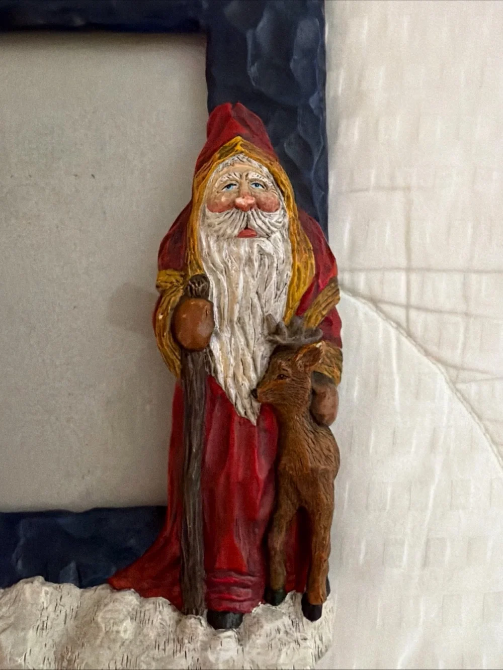 Vintage Craig KirkwoodY2K Festive Santa and Tree Photo Frame 3.5 x 5 in photo